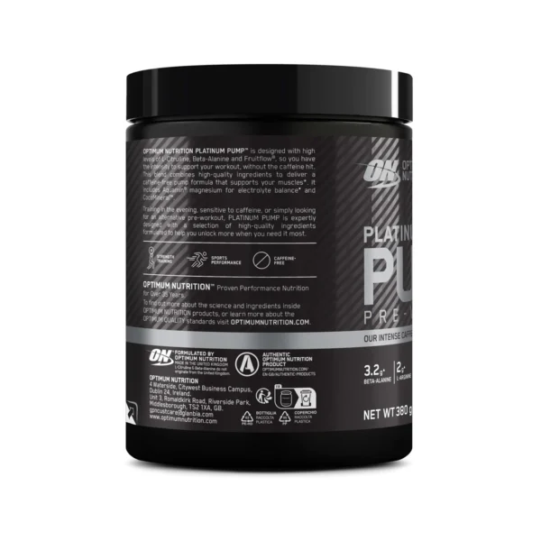 ON - Platinum Pump - Lemon Lime - Back