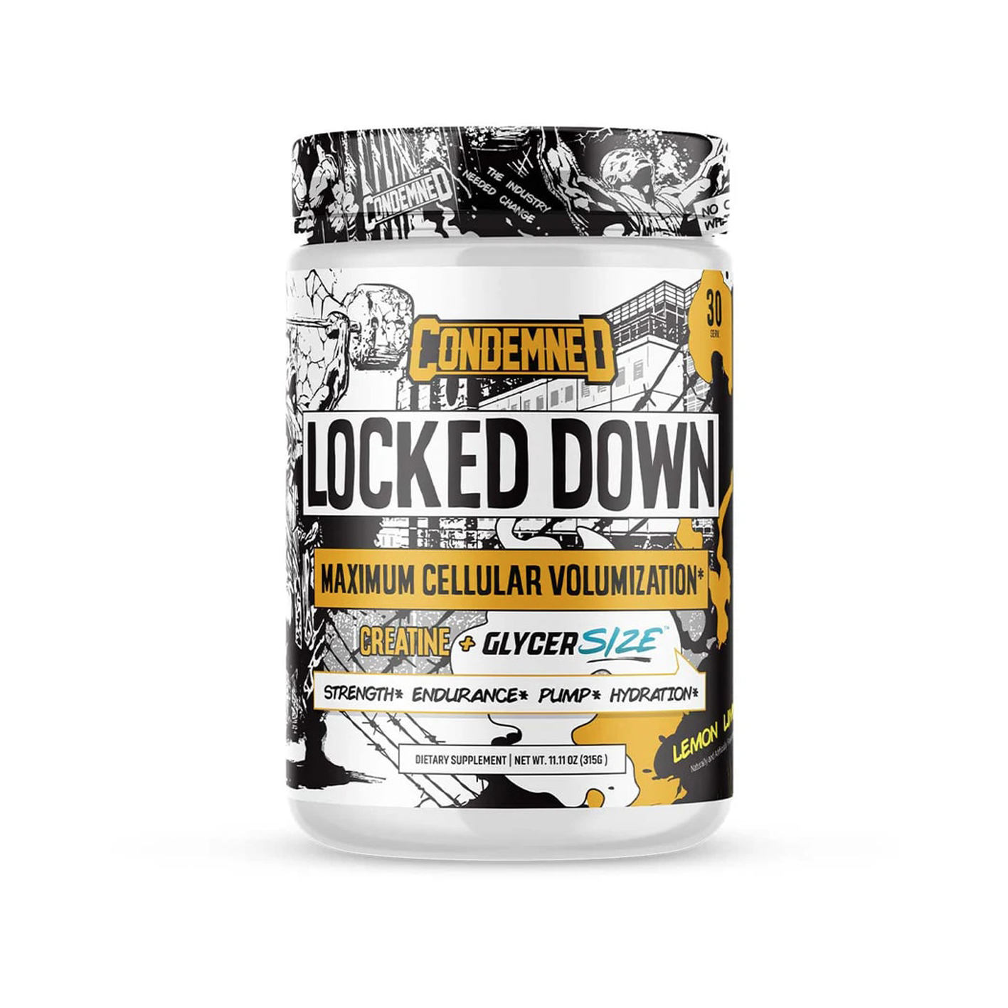 Condemned Locked Down - Pre-Workout - Lemon Lime